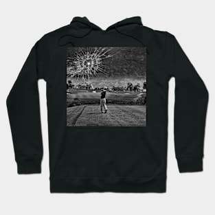 Broken Glass Sky - Black and White Hoodie